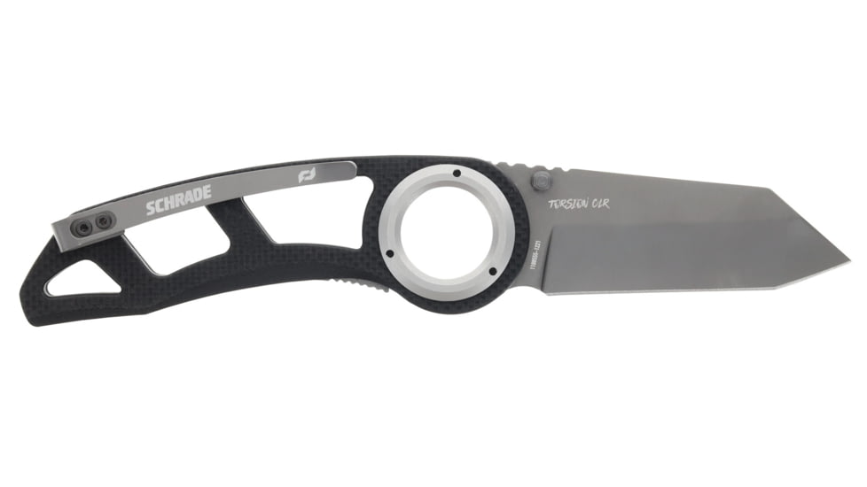 Schrade Torsion Folding Knife, AUS-10 Steel, Aluminum Handle, 1159326
