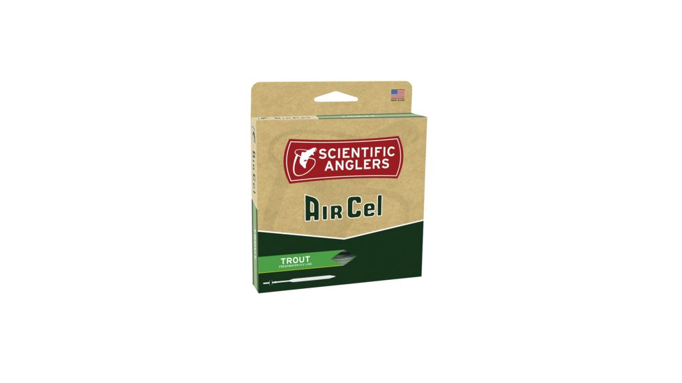 Scientific Anglers AirCel Floating Trout Fly Line-5/6-Green, Green 4012749