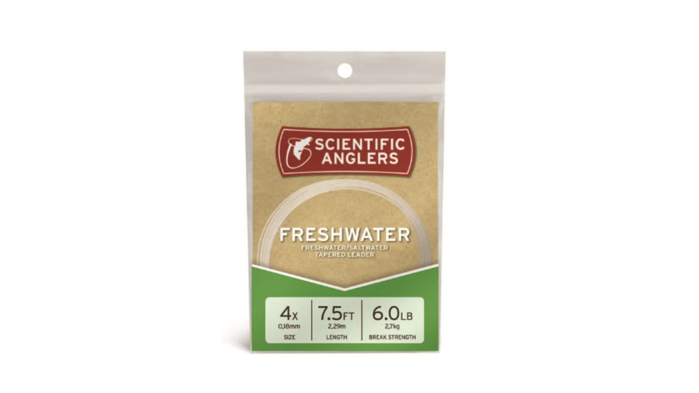 Scientific Anglers Freshwater Nylon Leaders Single Pack 7.5 1X, 130653