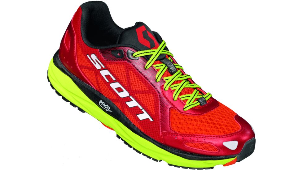 SCOTT AF+ Trainer Road Running Shoe - Men's-Red/Green-Medium-8