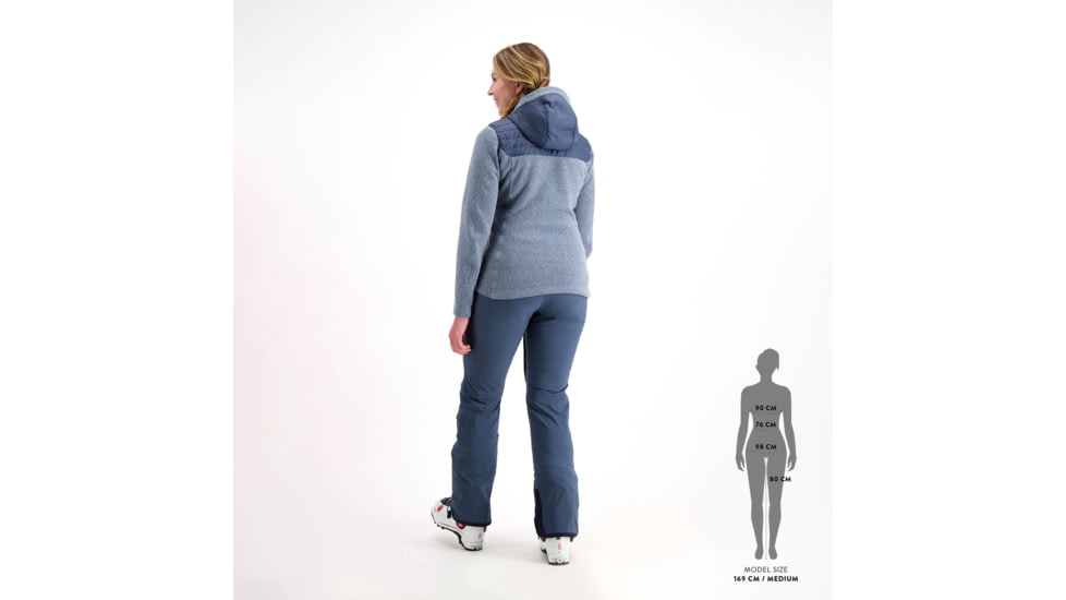 SCOTT Defined Optic Hoody Jacket - Womens, Metal Blue/Glace Blue, Medium, 2838017379008