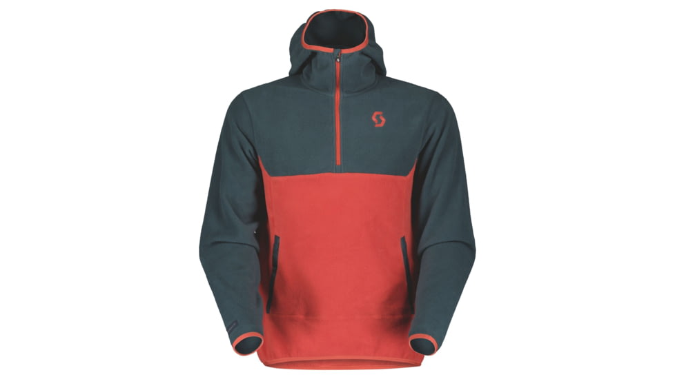 SCOTT Defined Original Fleece PO Hoodie - Mens, Aruba Green/Magma Red, 2XL, 2918097366010
