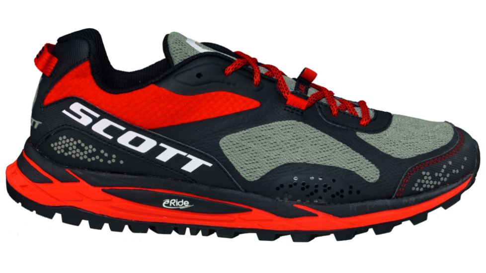 Eride Grip 4.0 Trail Running Shoe - Mens-Grey/Red-Medium-8