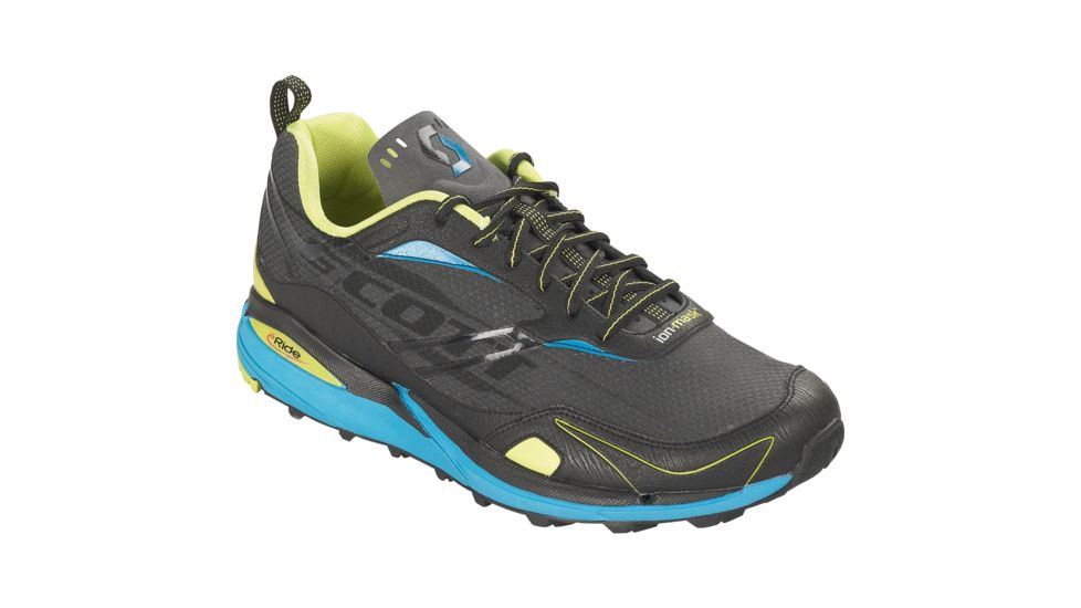 SCOTT eRide Grip IM Trail Running Shoe - Men's -8 US-charcoal racerblue