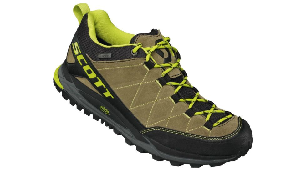 SCOTT Eride Rockcrawler GTX Trail Running Shoe - Men's-Tan/Green-Medium-13 US