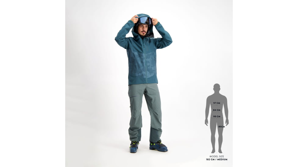 SCOTT Explorair 3L Jacket - Mens, Aruba Green/Aruba Green Print, Extra Large, 2837517395009