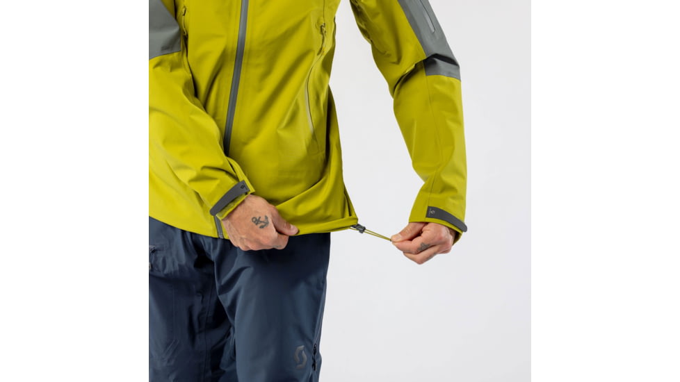 SCOTT Explorair 3L Jacket - Mens, Shadow Grey/Meadow Green, Extra Large, 4215467858012