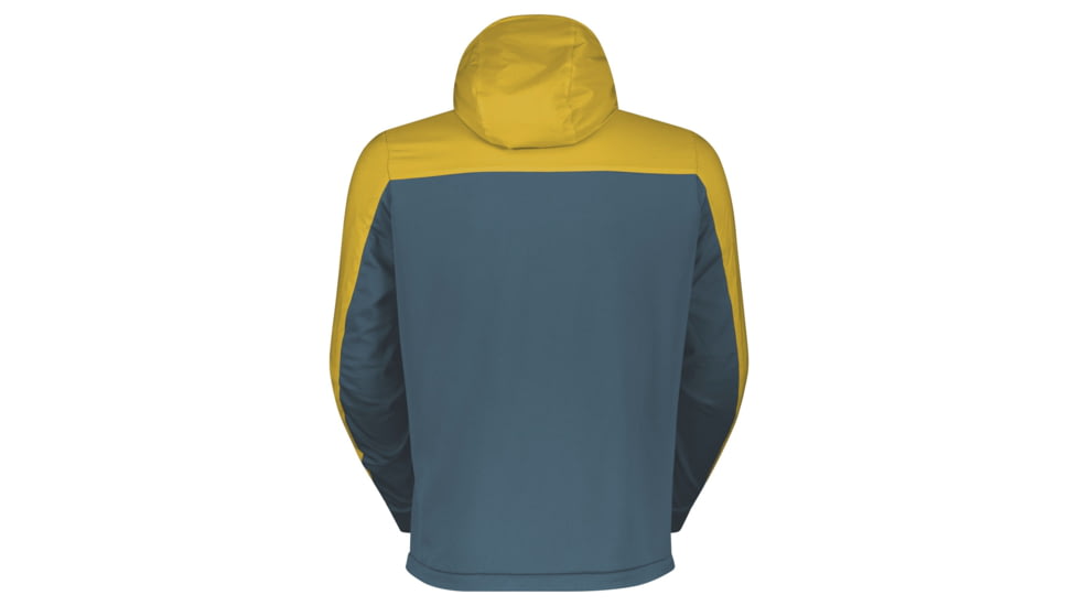 SCOTT Explorair Alpha Hoody Jacket - Mens, Mellow Yellow/Metal Blue, Extra Small, 2917987376005
