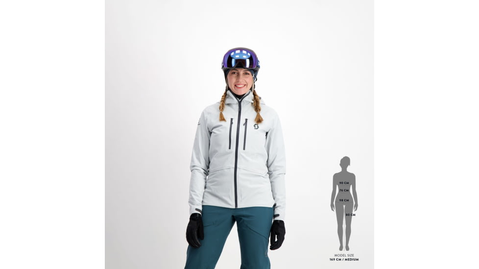 SCOTT Explorair DryoSpun 3L Jacket - Womens, Light Grey, 2XS, 2918610177005
