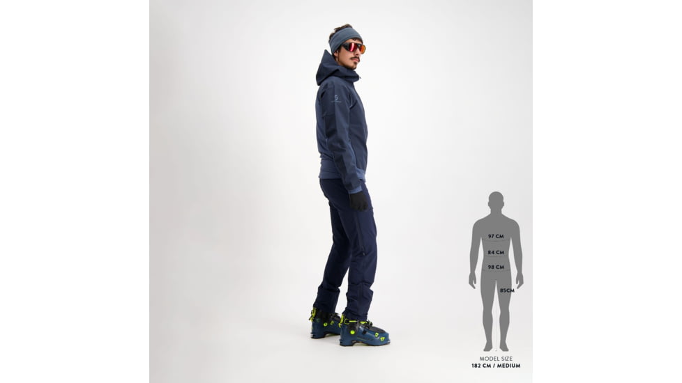 SCOTT Explorair Hybrid LT Jacket - Mens, Dark Blue/Metal Blue, Large, 2918547367008