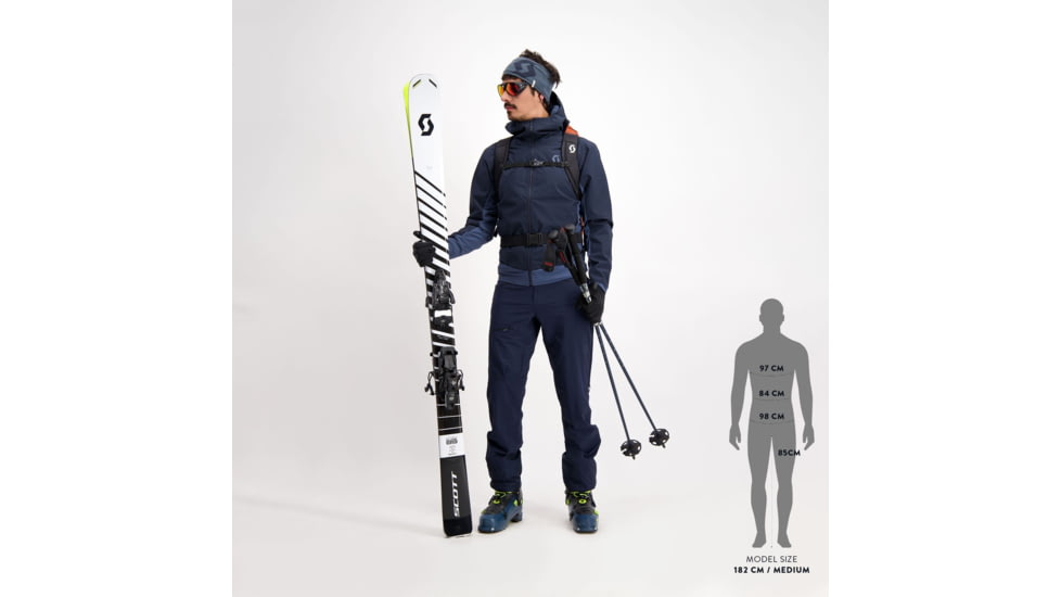 SCOTT Explorair Softshell Pants - Mens, Dark Blue, Large, 2918530114008