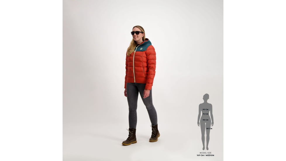 SCOTT Insuloft Warm Jacket - Womens, Aruba Green/Earth Red, Large, 2918247364009
