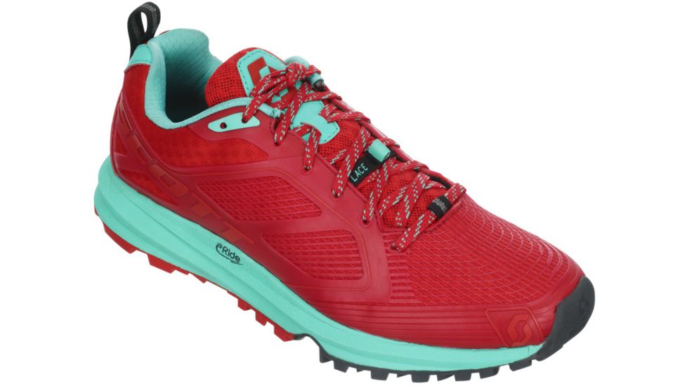 SCOTT Kinabalu Enduro Trail Running Shoe - Women's-Red/Green-Medium-9