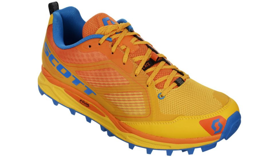 SCOTT Kinabalu SuperTrac Trail Running Shoe - Men's-Yellow/Orange-Medium-11