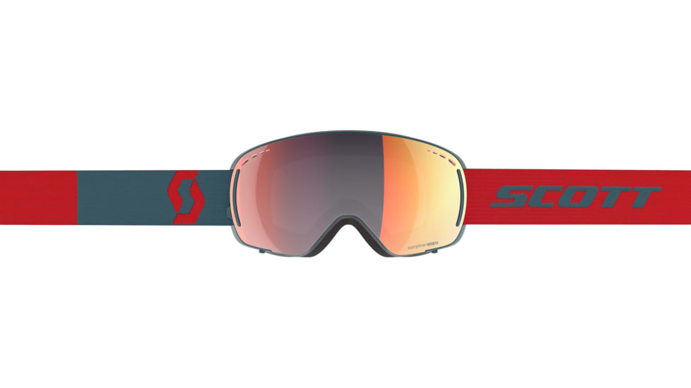 SCOTT LCG Compact Goggle, Neon Red/Aruba Green/Solar Red Chrome, 2778327411308
