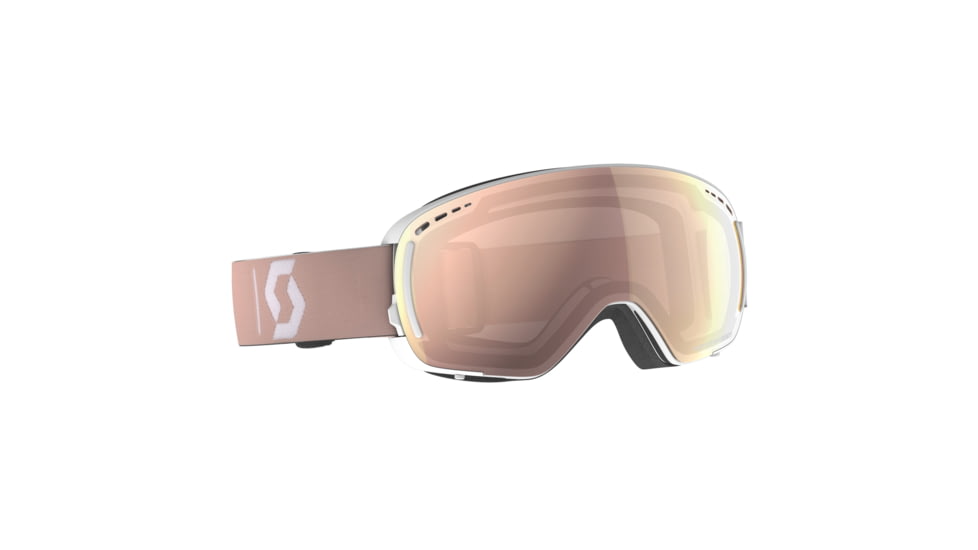 SCOTT LCG Compact Goggle, Pale Pink/Enhancer Rose Chrome, 2778327046348