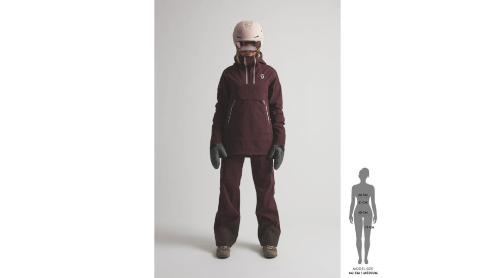 SCOTT Line Chaser Anorak 3L Jacket - Womens, Cosmic Red, Extra Large, 2837627063010