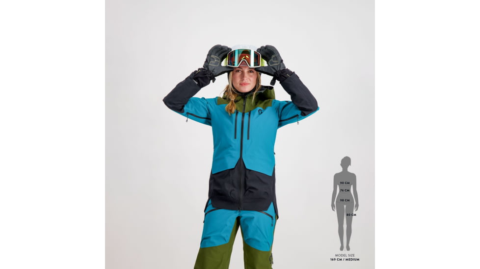 SCOTT Line Chaser GTX 3L Jacket - Womens, Fir Green/Winter Green, Extra Small, 2918587392006
