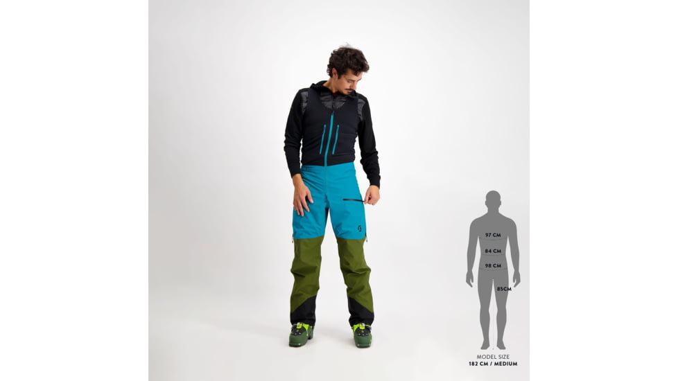 SCOTT Line Chaser GTX 3L Pants - Mens, Fir Green/Winter Green, Large, 2918477392008