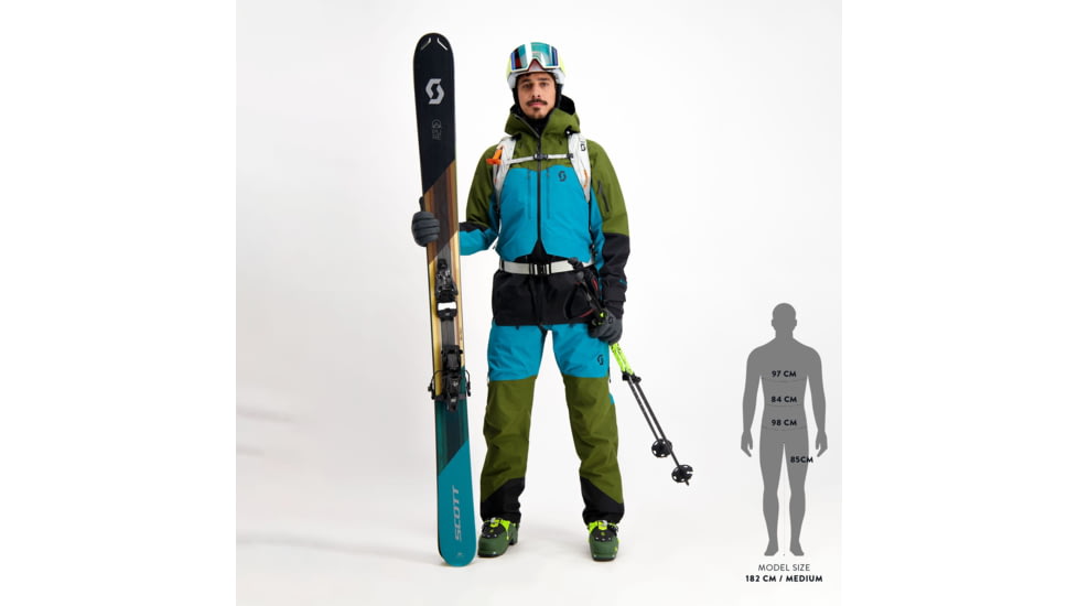 SCOTT Line Chaser GTX 3L Pants - Mens, Fir Green/Winter Green, Large, 2918477392008