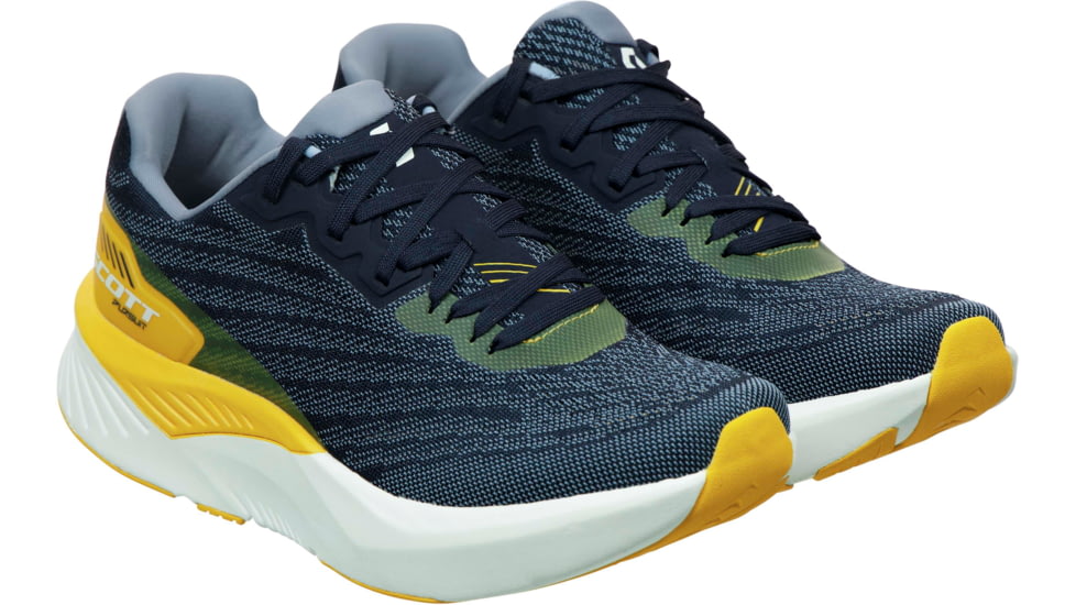 SCOTT Pursuit Shoes - Womens, Midnight Blue/Sun Yellow, 10, 2878317179420-10