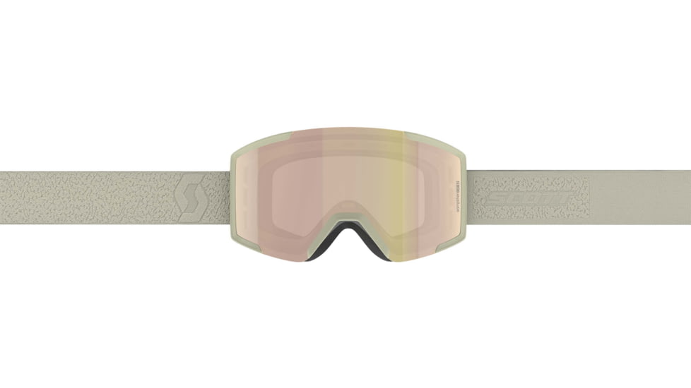 SCOTT Shield Goggle, Light Beige/Enhancer Rose Chrome, 2778377362348