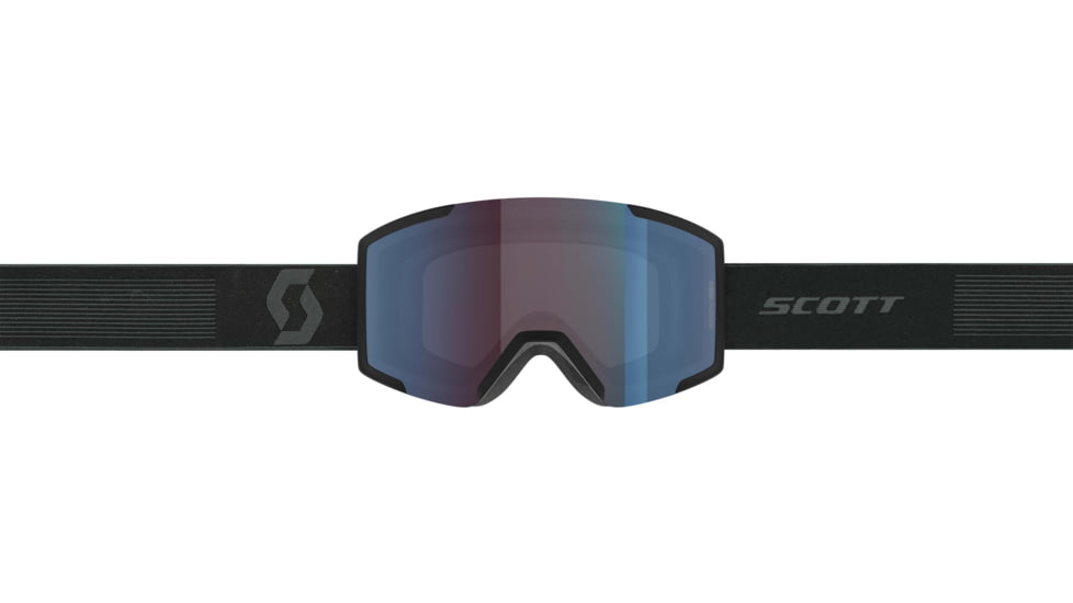 SCOTT Shield Goggle, Mineral Black/Enhancer Blue Chrome, 2778377413347