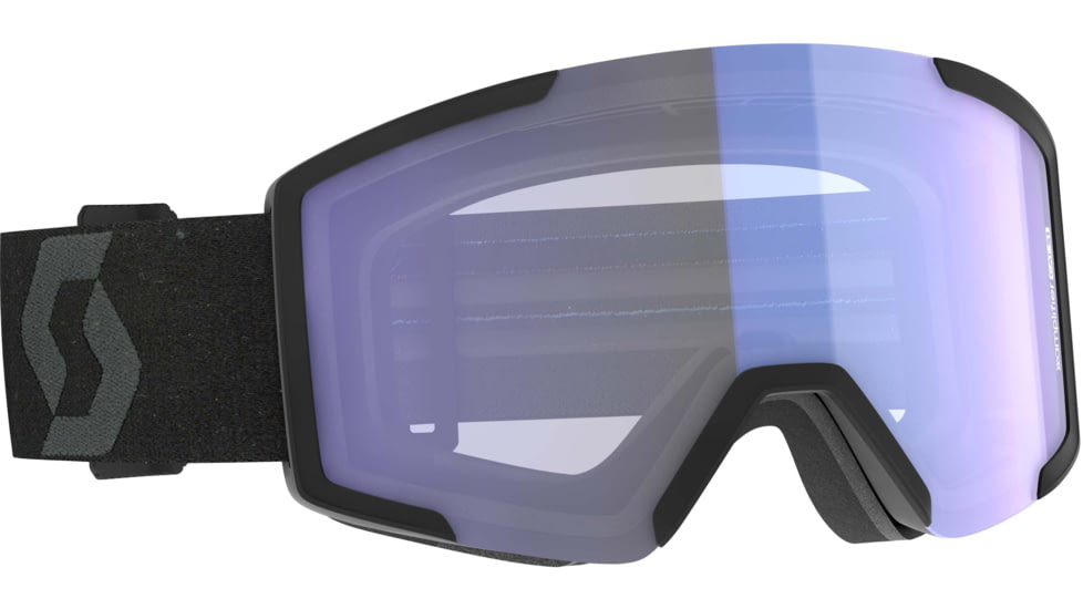 SCOTT Shield Goggle, Mineral Black/Illuminator Blue Chrome, 2778377413342