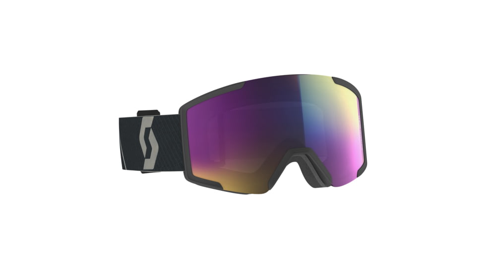 SCOTT Shield Goggle, Mountain Black/Enhancer Teal Chrome, 2778376663315