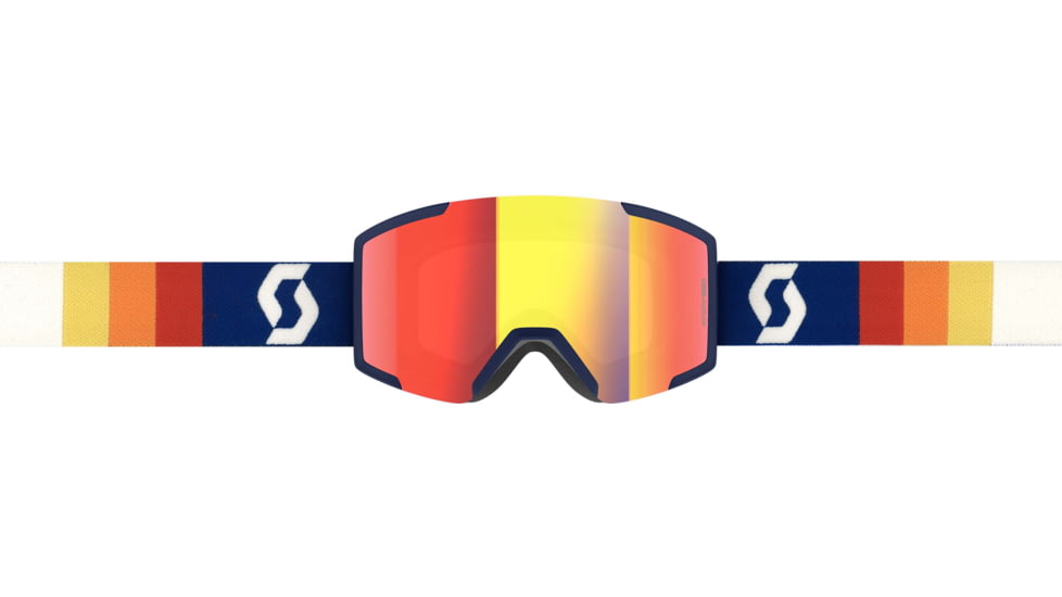 SCOTT Shield Goggle, Retro Blue/Enhancer Red Chrome, 2778377409312