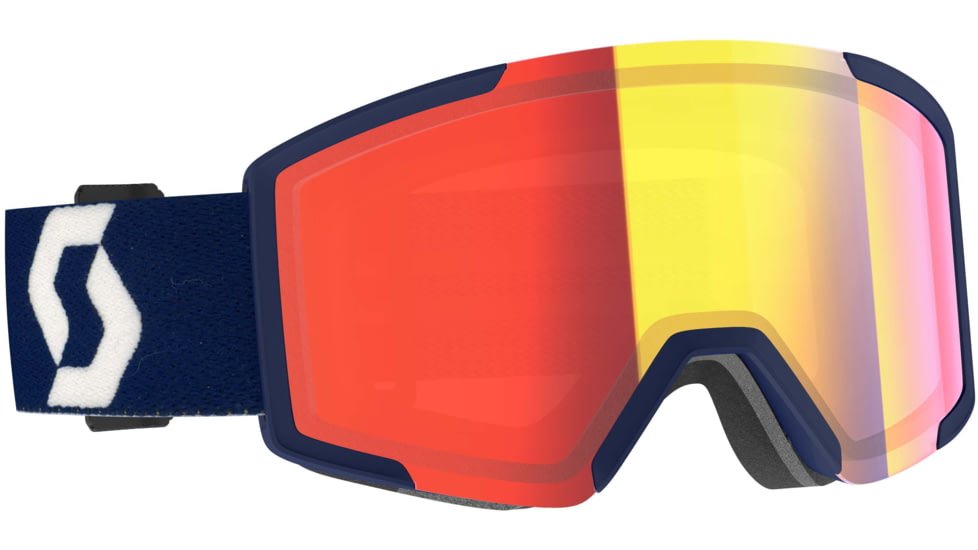 SCOTT Shield Goggle, Retro Blue/Enhancer Red Chrome, 2778377409312