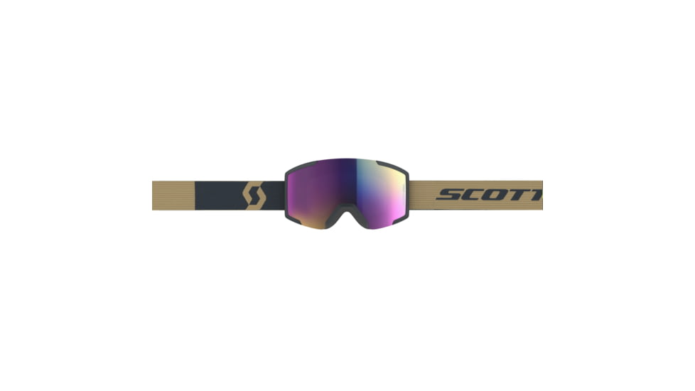 SCOTT Shield Goggle, Team Beige/Aspen Blue/Enhancer Teal Chrome, 2778377066315