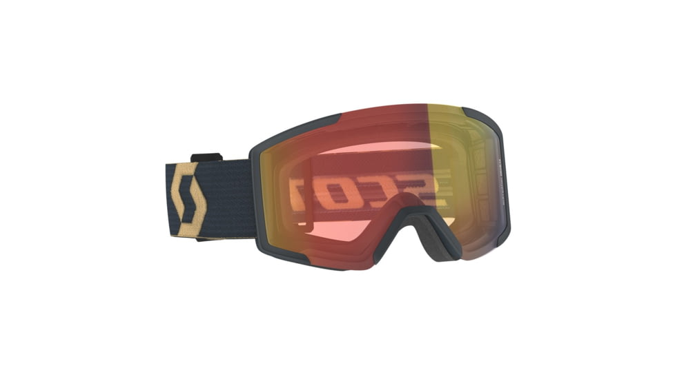 SCOTT Shield Goggle, Team Beige/Aspen Blue/Illuminator Red Chrome, 2778377066310