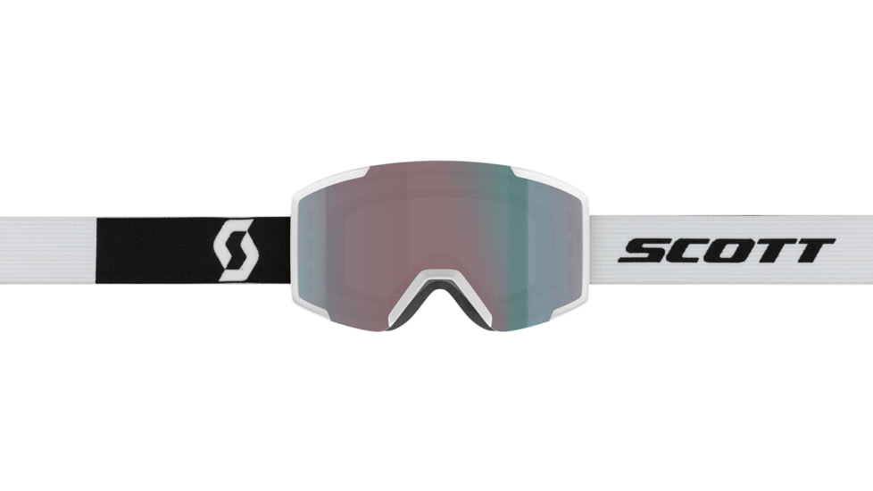 SCOTT Shield Goggle, Team White/Black/Enhancer Aqua Chrome, 2778377068351