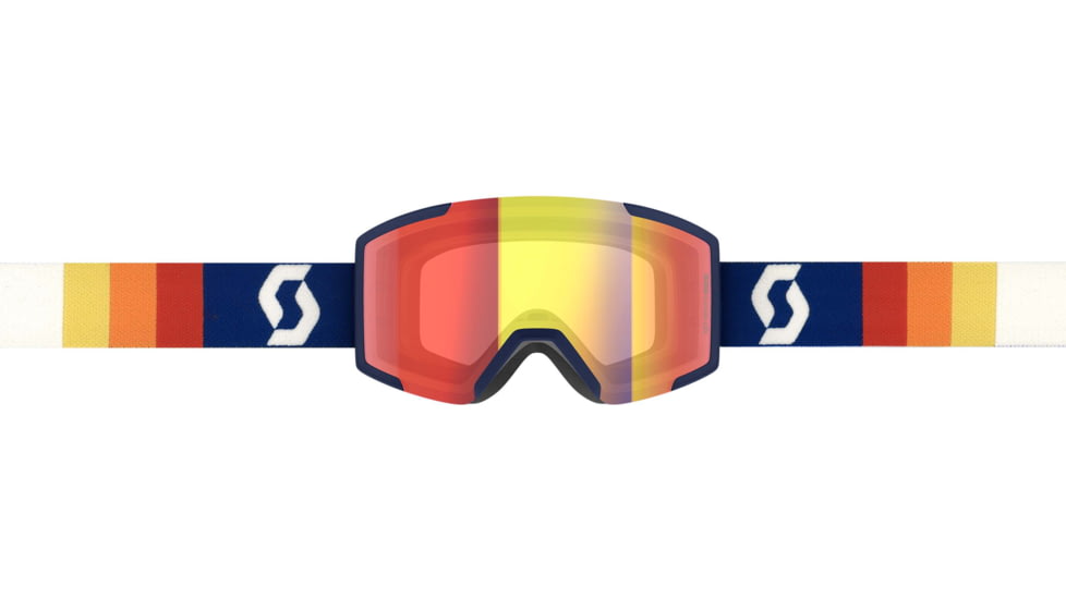 SCOTT Shield LS Goggle, Retro Blue/Light Sensitive Red Chrome, 2778367409341