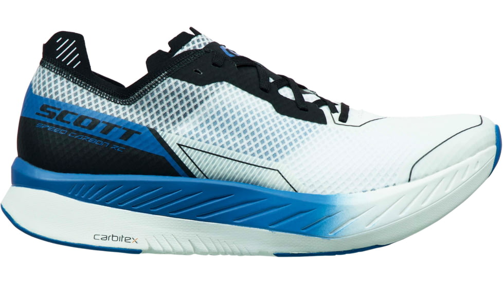 SCOTT Speed Carbon RC Shoes - Mens, White/Storm Blue, 11, 2878287199450-11