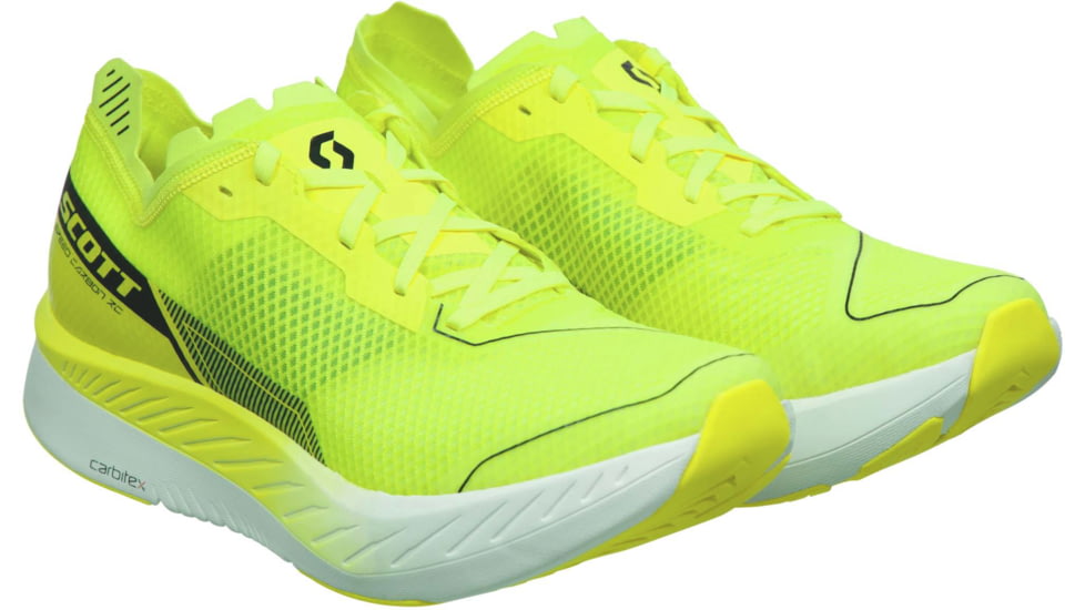 SCOTT Speed Carbon RC Shoes - Mens, Yellow/White, 8.5, 2878281182420-8.5