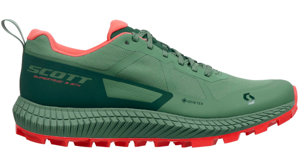 USED SCOTT Supertrac 3 GTX Shoes - Womens, Frost Green/Coral Pink, 9, 2878237193405-9, EDEMO1, Condition Like New, Inspect and Rebox