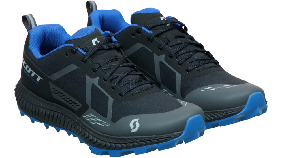 SCOTT Supertrac 3 Shoes - Mens, Black/Storm Blue, 9.5, 2878207013430-9.5