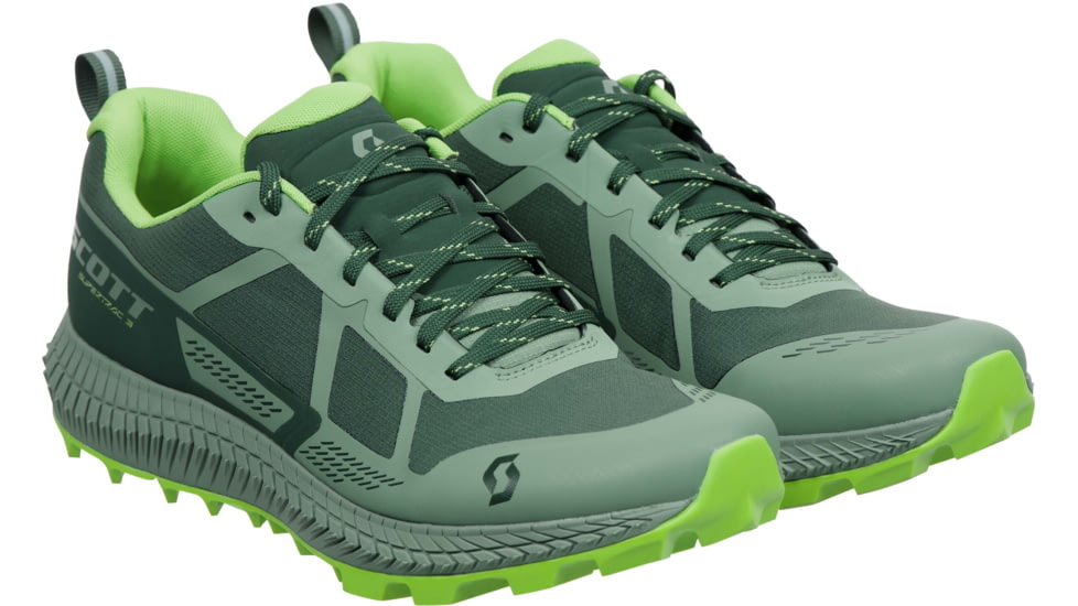 SCOTT Supertrac 3 Shoes - Mens, Smoked Green/Frost Green, 9.5, 2878207187430-9.5