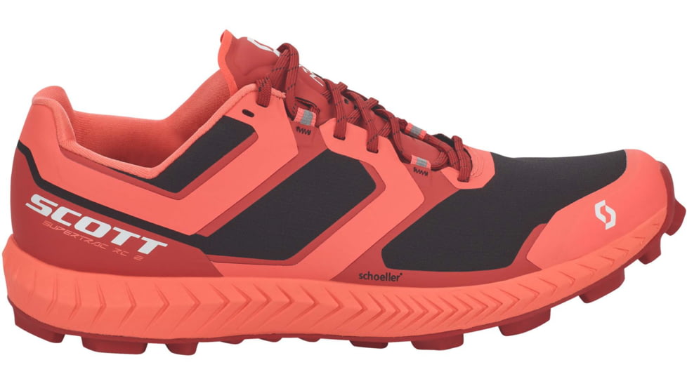 SCOTT Supertrac RC 2 Shoes - Womens, Black/Brick Red, 10, 2797646878014-10