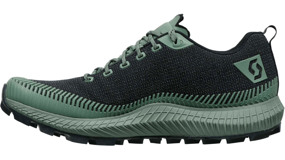 SCOTT Supertrac Ultra RC Shoes - Mens, Black/Frost Green, 9.5, 2676827133009-9.5