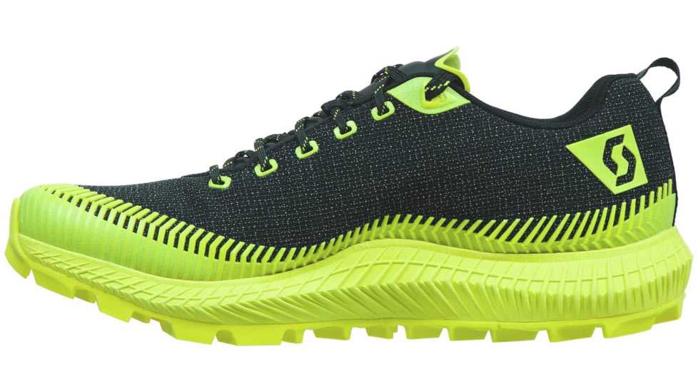 SCOTT Supertrac Ultra RC Shoes - Mens, Black/Yellow, 9.5, 2676821040009-9.5