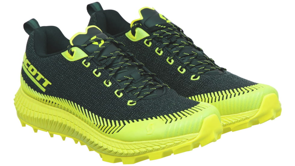 SCOTT Supertrac Ultra RC Shoes - Mens, Black/Yellow, 9.5, 2676821040009-9.5