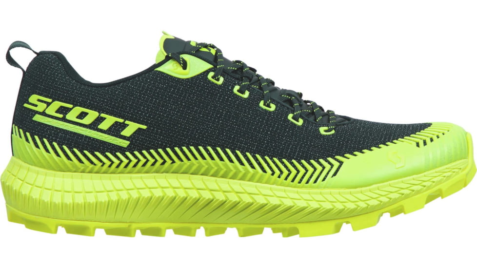SCOTT Supertrac Ultra RC Shoes - Mens, Black/Yellow, 9.5, 2676821040009-9.5