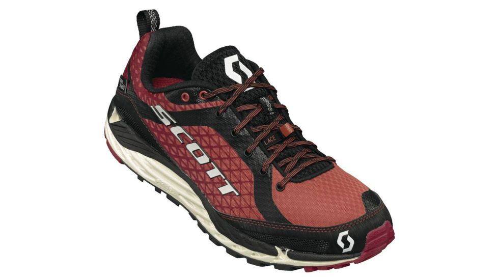 SCOTT T2 Kinabalu HS Trail Running Shoe - Womens-Black/Red-Medium-6 US