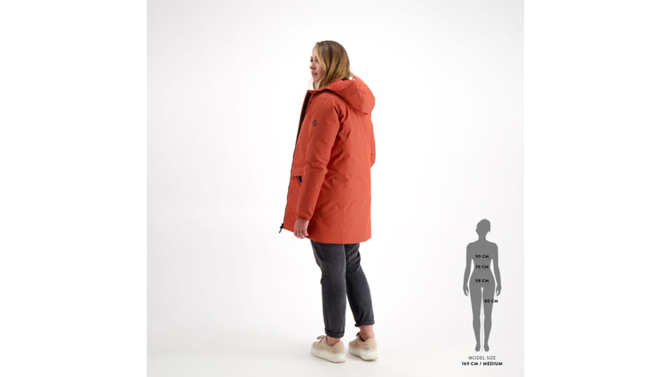 SCOTT Tech Coat 3L Jacket - Womens, Earth Red, Small, 4001237368008