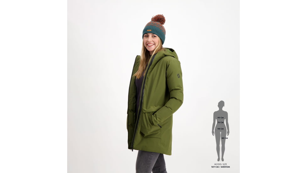 SCOTT Tech Parka Jacket - Womens, Fir Green, 2XS, 4001207340004