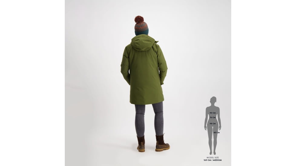 SCOTT Tech Parka Jacket - Womens, Fir Green, 2XS, 4001207340004