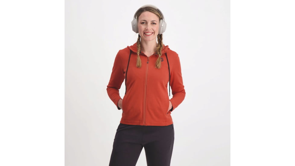SCOTT Tech Zip Hoody - Womens, Earth Red, Large, 4032917368012